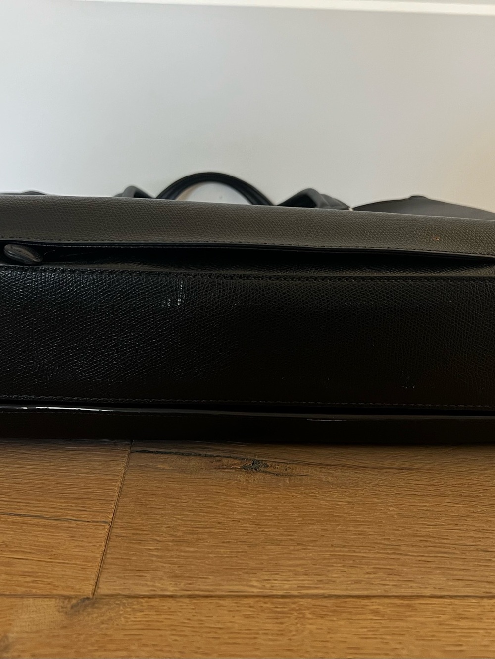 Tumi Black Leather Laptop Tote - Picture 3 of 4
